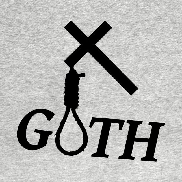 Goth hangs on the cord, Gothic fashion by SpassmitShirts